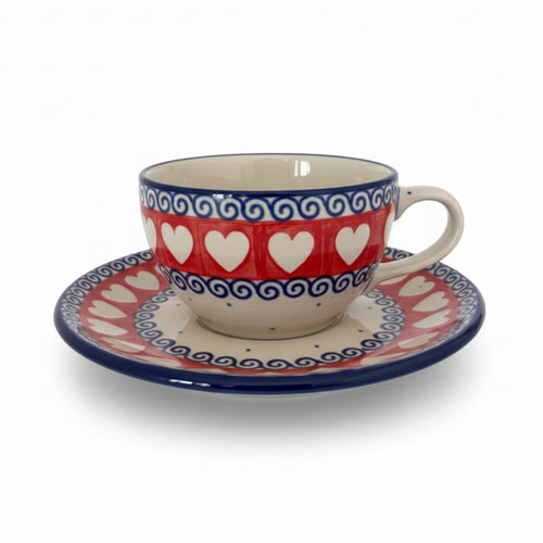 Taza con plato 150 ml – CORAZONES